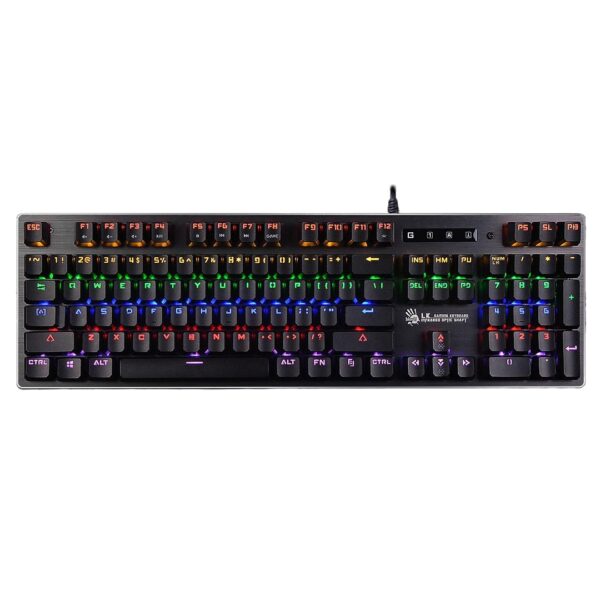 BLOODY B760 Gaming Mechanical Keyboard – Optical Green Switch (Grey)