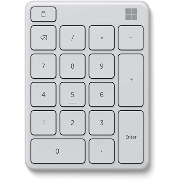 Microsoft Number Pad Wireless, Bluetooth 18-Key Number Pad with Up to 24 Months Battery Life