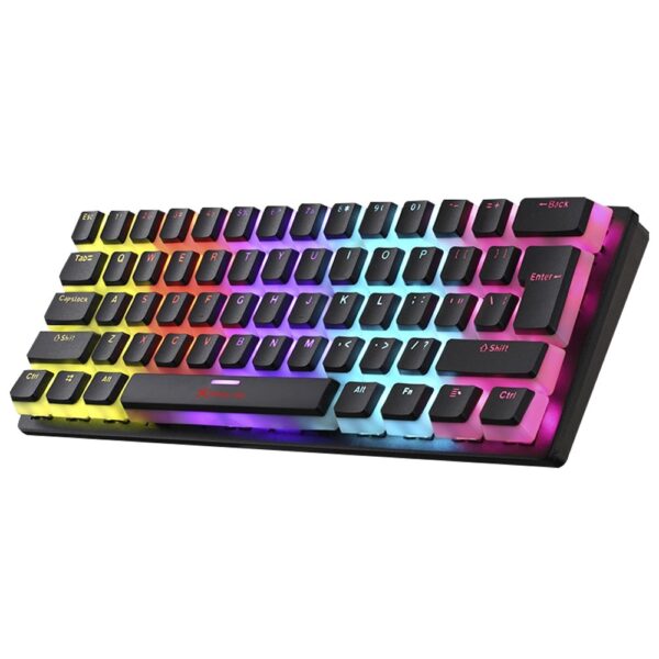 XTRIKE ME GK985P 60% Pudding Gaming Mechanical Keyboard – Blue Switches – Rainbow LED Lighting