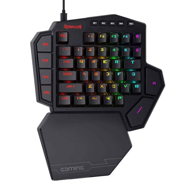 Redragon K585 DITI One Handed RGB Mechanical Gaming Keyboard – Blue Switch