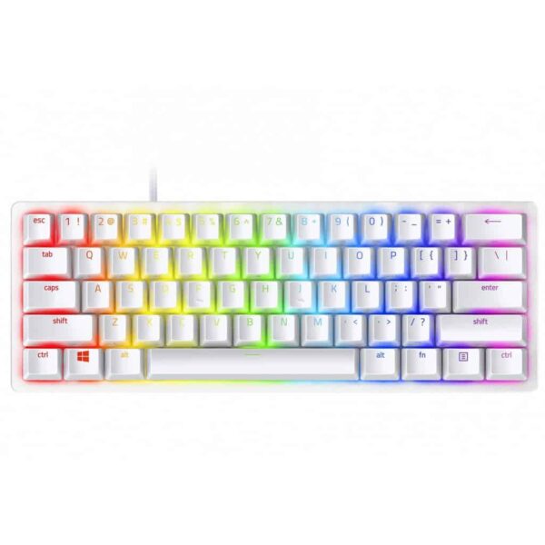 Razer Huntsman Mini Gaming Mechanical Keyboard – Optical Purple Switches Clicky (MERCURY)